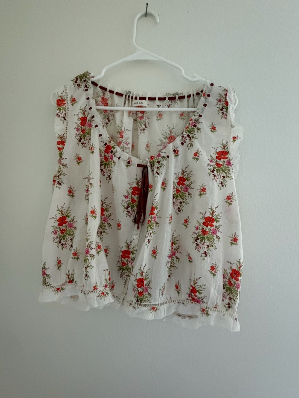 Dôen Traveler Top in Rose Petit Bouquet de Charmonix